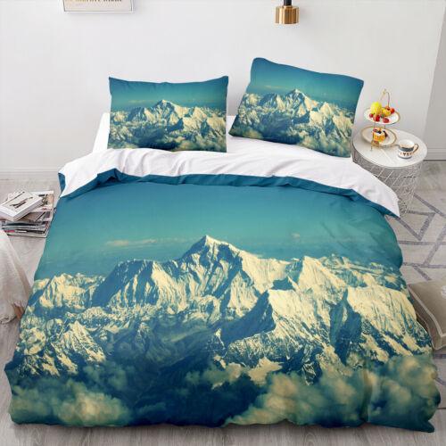 Skogslandskap Påslakan Quilt Cover Sängkläder Set Örngott Enkel Dubbel King Art