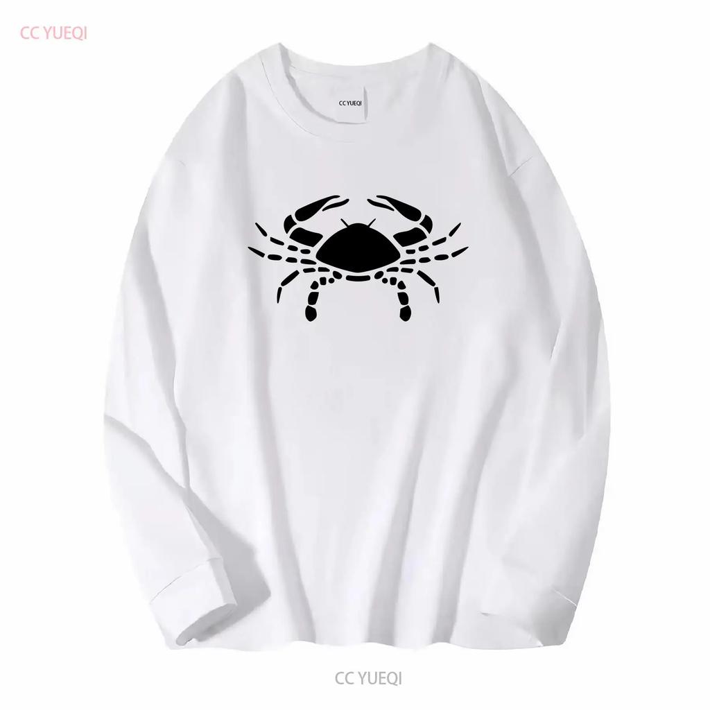Mens Cancer Crab Star Sign Zodiac Symbol T Shirt Astrology long or short sleeves vintage Washed Slightly designer clothes Soft