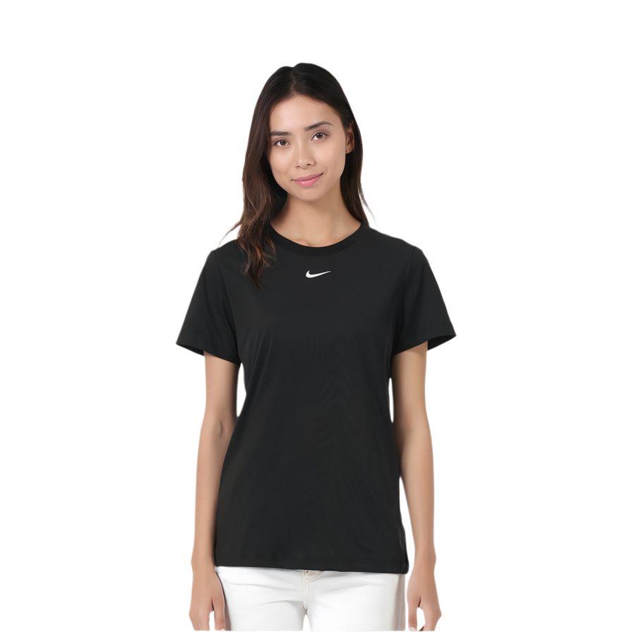Nike T Shirts Women's Black Crew Neck Moderate CZ7340-011