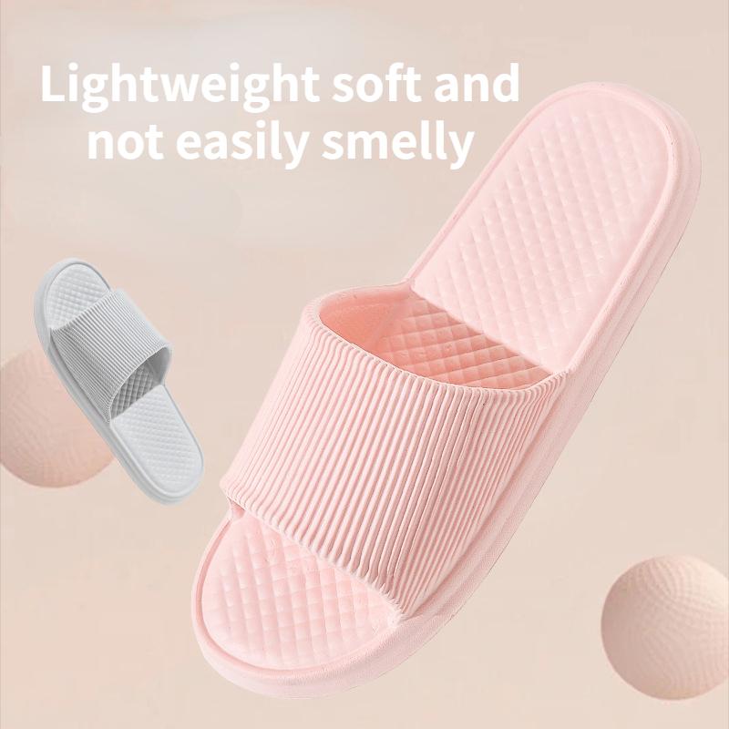 Stepping On Shit Feeling Slippers for Women Summer Outwear Indoor Home Bathing Non Slip Household 2024 New Thick Sole Slippers
