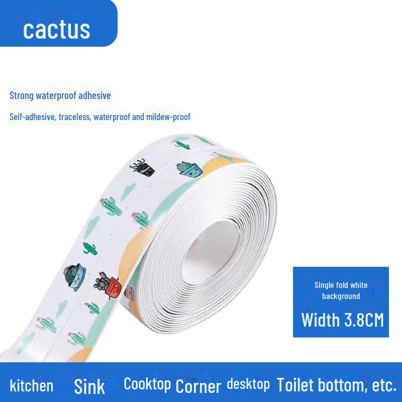 

Водостойкие и устойчивые к плесени самоклеящиеся наклейки для швов на кухнях и в ванных комнатах. 3.2m Roll with Transparent Packaging