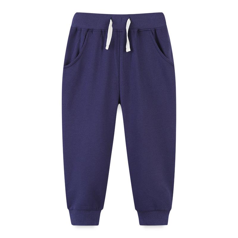 New Children's Fashionable And Casual Leg Tied Multi Pocket Pants Solid Color Casual Pants