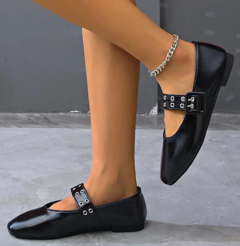 Fashion Luxury Retro Style Thick Heel Women Mary Jane Shoes Fashion Shallow Ladies Comfort Office Footwear Lolita Shoes Women Topsiders