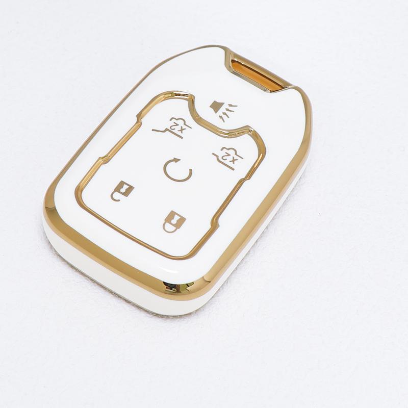 

Keyless Shell Fob For Chevrolet Silverado GMC Sierra 1500 2500HD 3500HD Terrain Acadia 6 Button TPU Remote Car Key Case Cover