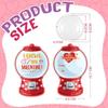 36/18 Pack Valentine Greeting Cards Set with Plastic Domes Candy Holder Cards for Party Exchange Gifts in School Classrooms
