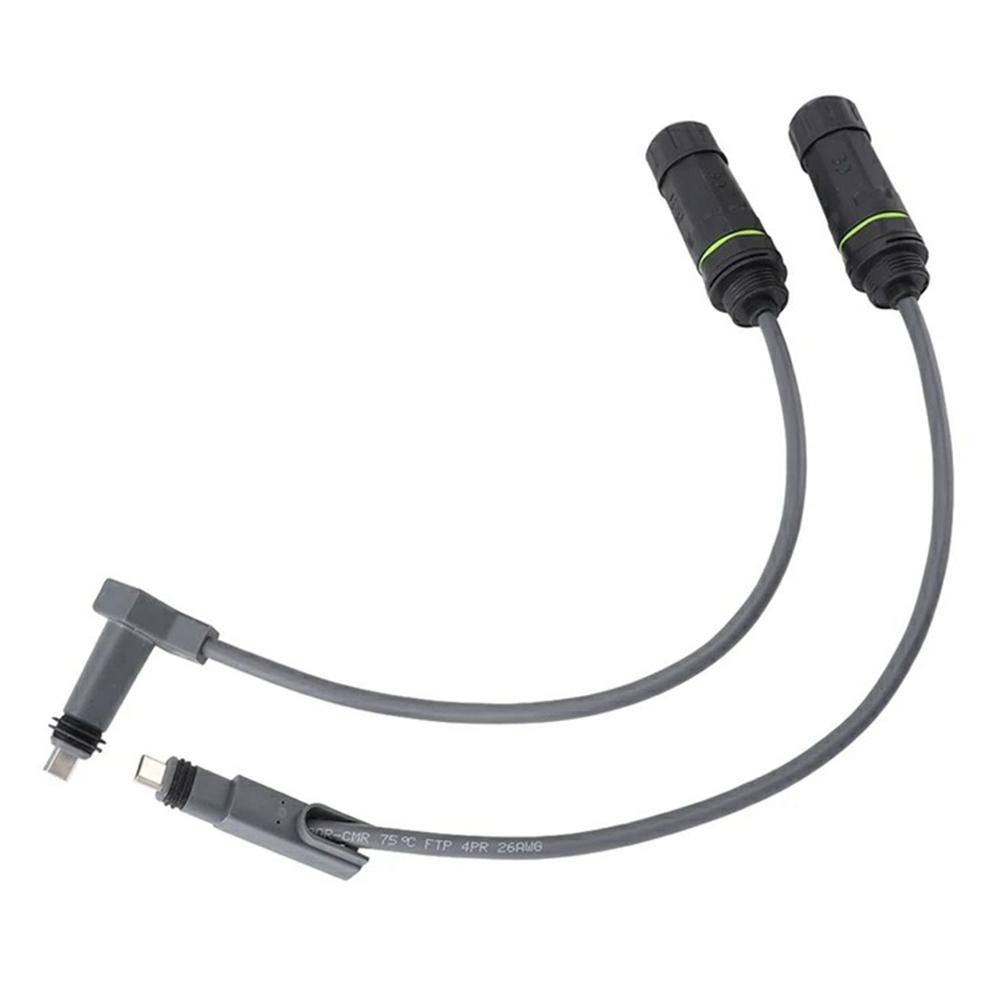 

2 шт. Адаптер Ethernet-кабелю Starlink Gen 2 Водонепроникний 1200 Мбіт/с Роз єм SPX до роз єму RJ45 для роутера As Shown A