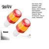 Night Riding Bike Light 2Pcs Bicycle Handlebar End Light, Rechargeable LED Flash Lamp, Long Battery Life Plugs Safety Indicator for Nigh Cycling