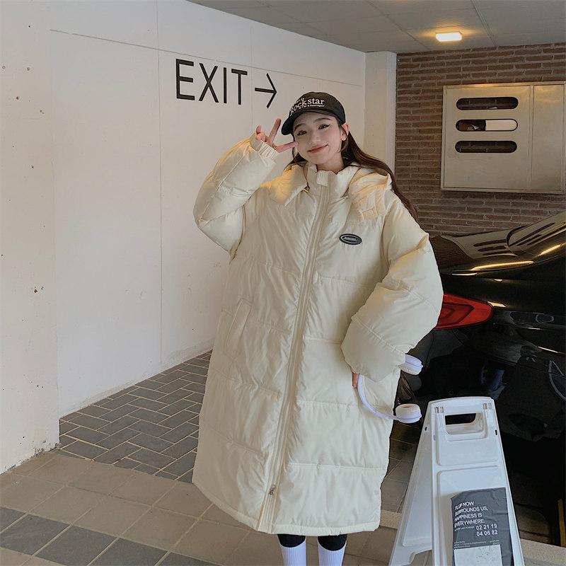 Down Cotton-padded Jacket Women's Long Knee-length New Loose Winter Cotton-padded Jacket Women's Padded Cotton-padded Coat