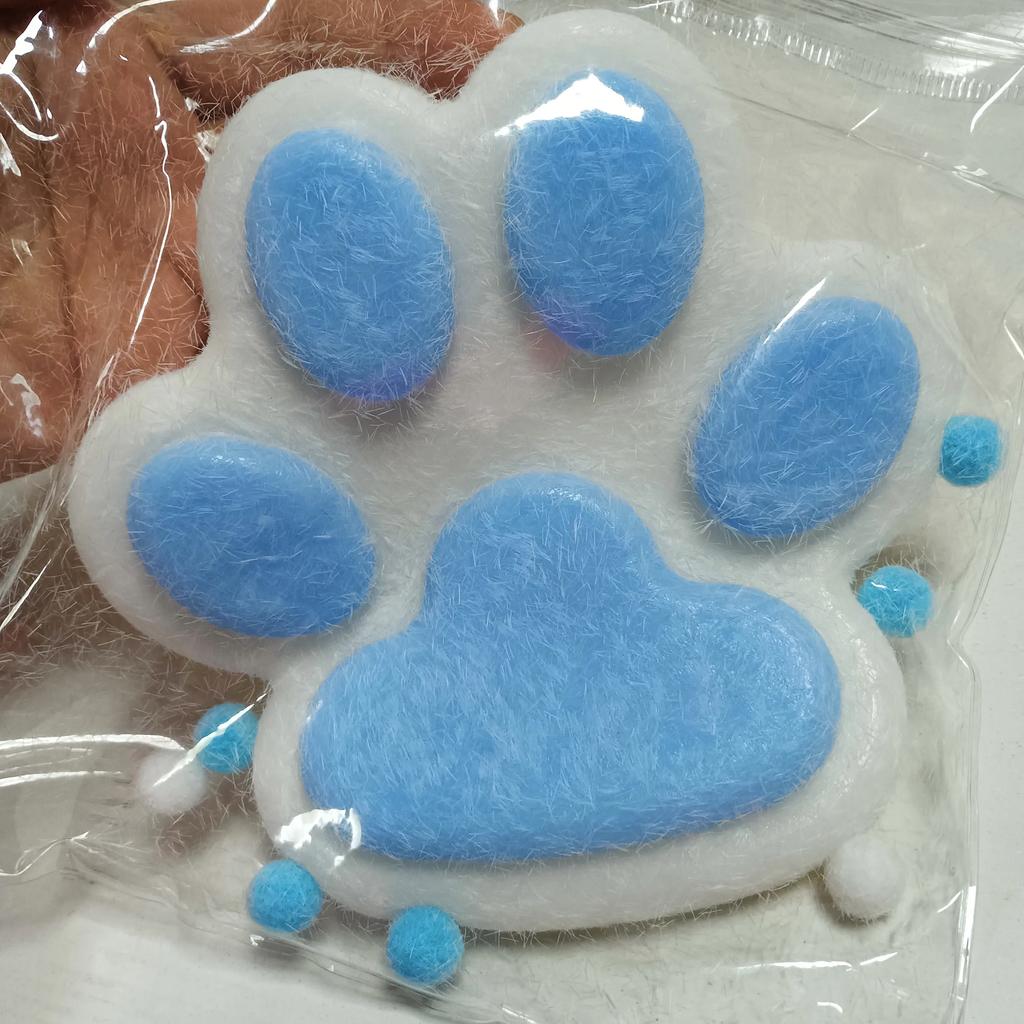 Large Cat Paw Squishy Handheld Plaything Relief Relax Plush Squeeze Plaything Pinch Stress Relief Plaything Slow Rebound Stress Relief Adorable Cat