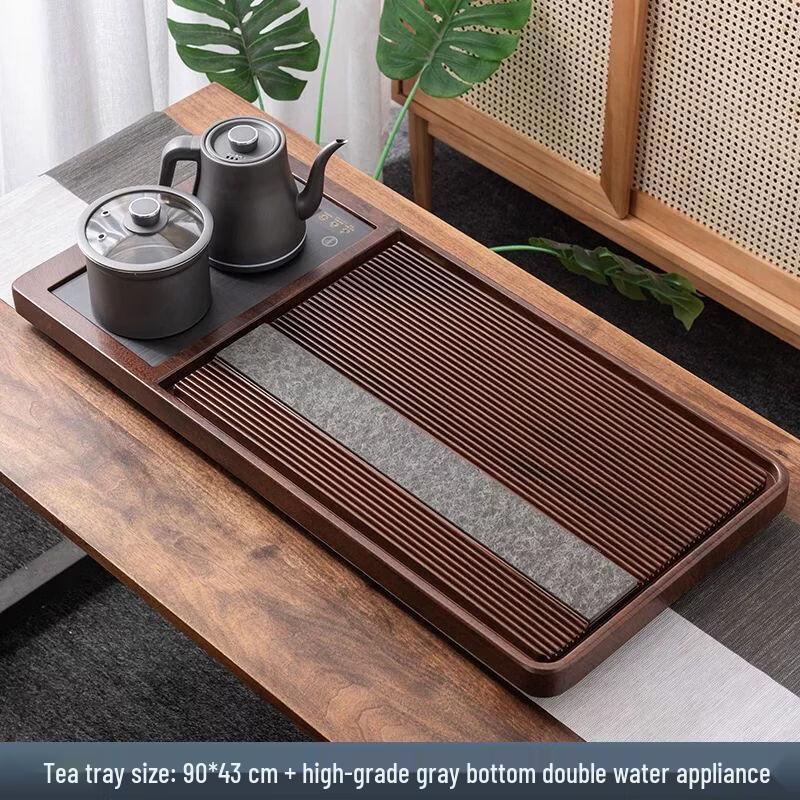 Jiakangming Automatic Wujin Stone Tea Tray Set with Electric Kettle