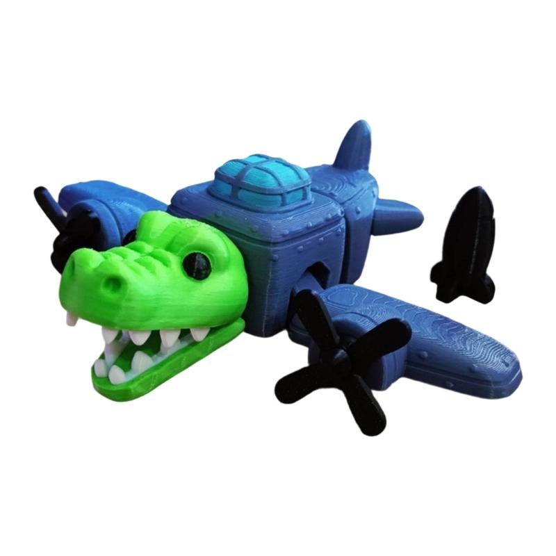 

Alligator Plane Ornament Model Figure Artistic Desk Decoration Accessory Figurine For Gamers And Craft Enthusiasts 1