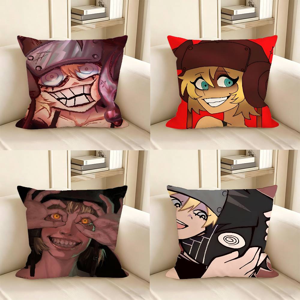 1pc Psychopomp GOLD Anime Pillow Case Fashion Square Pillowcase Bedroom Sofa Room Ins Decoration Leisure