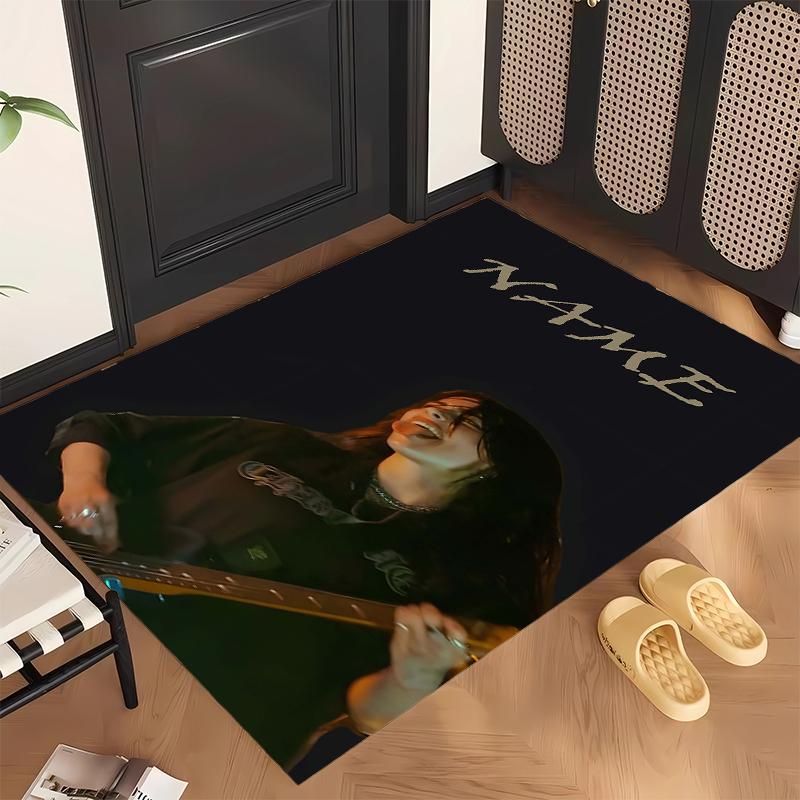 Billie Eilish (1) Personalized Name Office Carpet Stylish Decor for Living Room Bedroom Kitchen