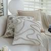Minimalist Line Cream Style Pillow Beige Cushion Pillow Case Sofa Decorative Pillow Case Sample Room Cushion Core