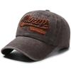 Washed letter embroider peaked cap, trendy outdoor fashionstylish street women's sunshade baseball hat for men