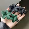 Girl Frosted Flower Big Hair Clip Hairpins Women Headwear Ponytail Duckbill Clips Hair Claws Barrettes