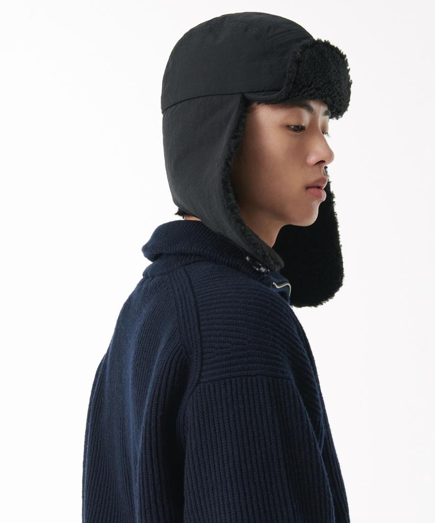 MUSINSA STANDARD Nylon Trooper Hat [Black]