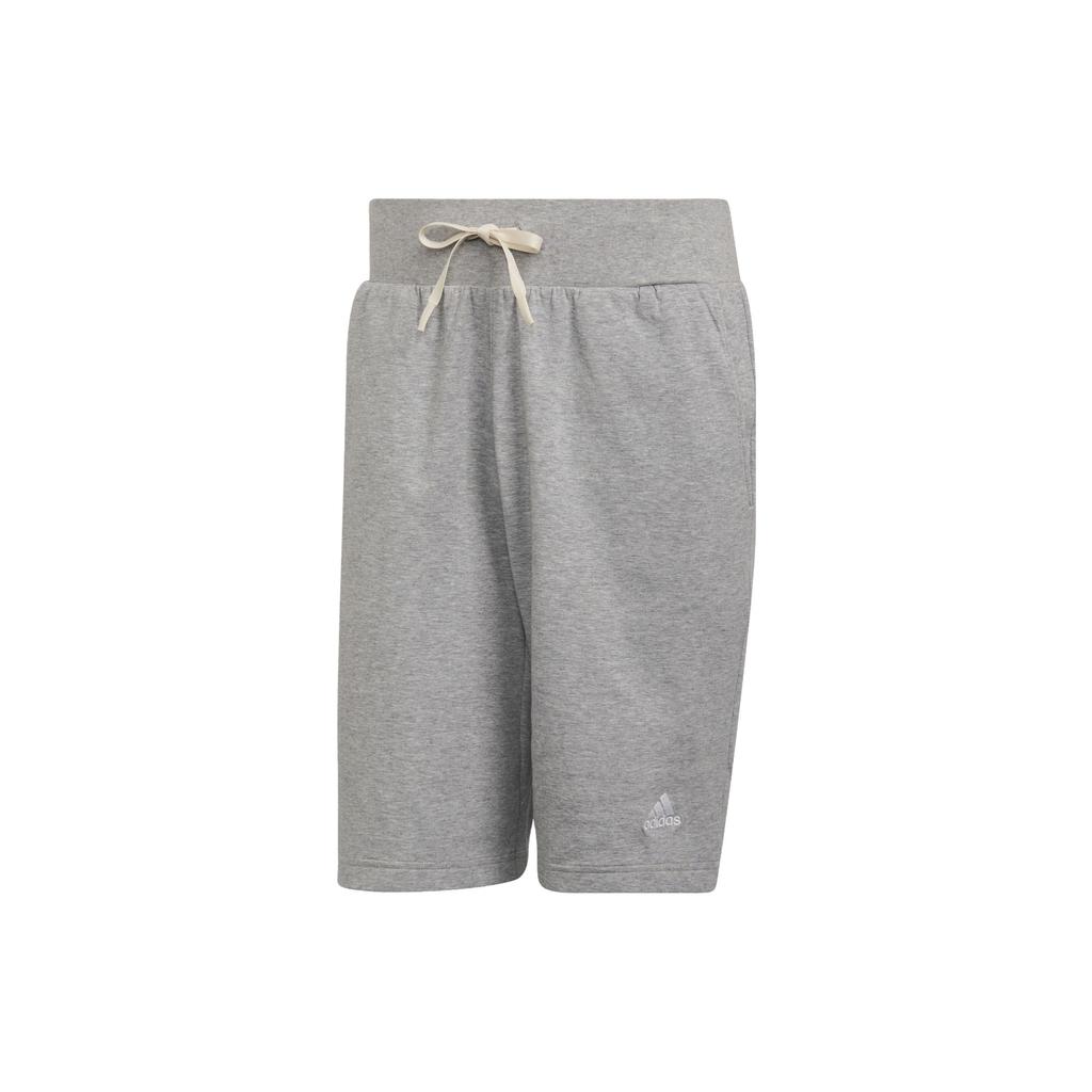 Adidas Plain Straight-Leg Casual Shorts Men Bottoms Gray HB0480