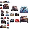 Spiderman Football Pattern Bedding Set 3-piece Bed Set For Students