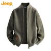 JEEP Men's Winter Thickened Knit Cardigan Sweater