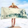 Comfy Bath Towels Oil Paintings Soft Bathing/Beach/Camping Towel Quick Fast Dry Sand Free for Women Men Girls Boys Large Size