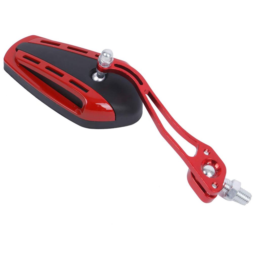 Cure NS1 Motorcycle Mirror, Custom Parts, Glass Mirror, Red, Sports, Lightweight, Durable, Long Deformation, Polygon, 10 Colors, Majesty Barrios