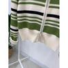 C S In The Room Kani Stripe Two Way Zip Up Hood Cardigan C
