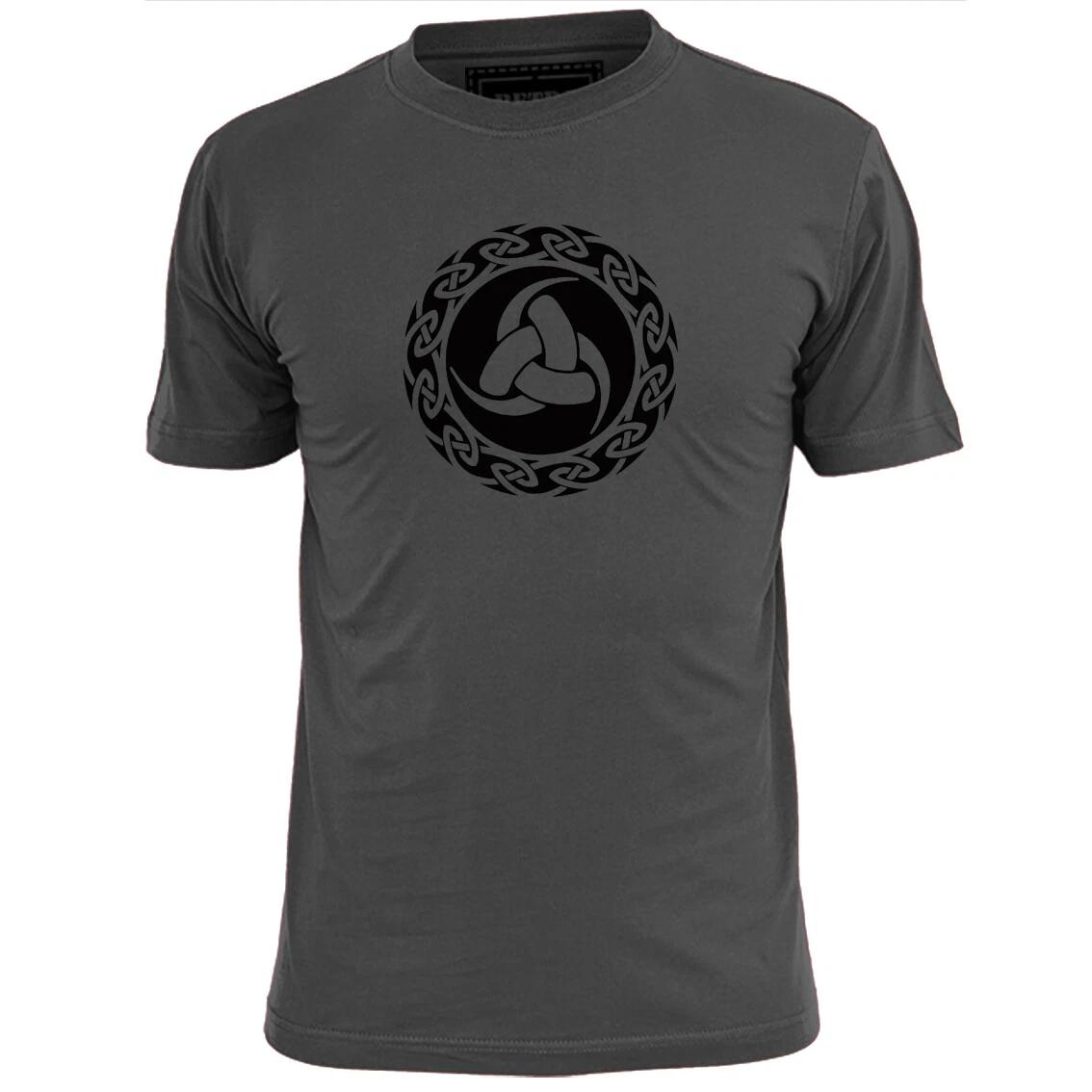 

Mens Triple Horns Of Odin T shirt Drinking Vessel Mead Norse L