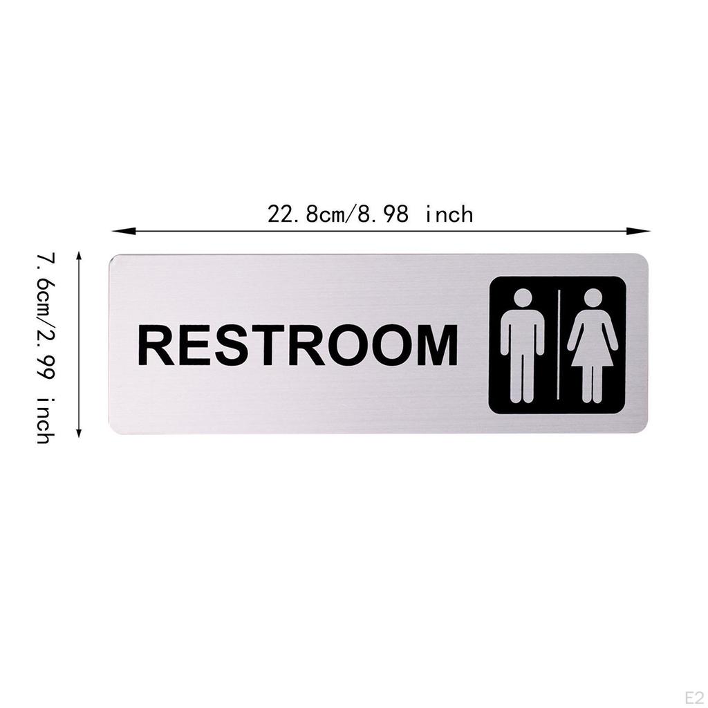 Toilet Sign Lightweight Bathroom Door