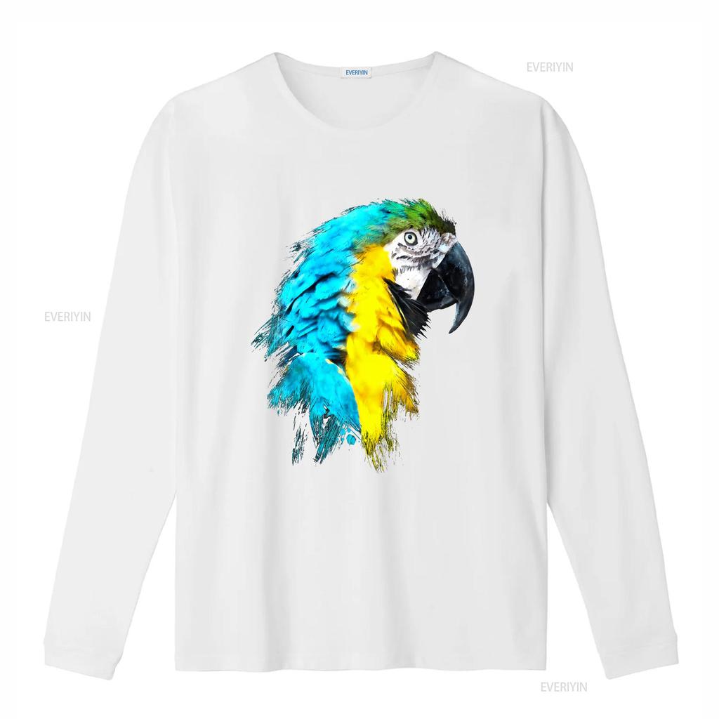 Watercolour colourful scarlet macaw parrot bird painting T Shirt  vintage Washed Unisex streetwear designer clothes Soft