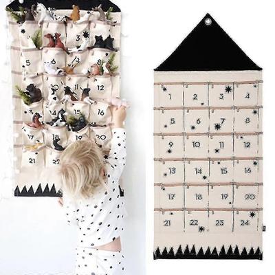 24 Adventskalender Weihnachten Countdown Xmas Hängende Taschen Geschenk