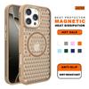 Magnetische Bienenwaben-Wärmeableitung Handyhülle für iPhone 14 15 16 Plus 11 12 13 16 Pro Max Magsafe Mattes Hartes Schutzcover