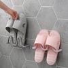 Wall Mounted Shoe Rack Bathroom Home Shoe Organizer Space Saving Bathroom No Punching Waterproof Slipper Hanger