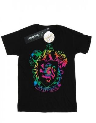 Girls Gryffindor Crest Tie Dye Infill Cotton T-Shirt