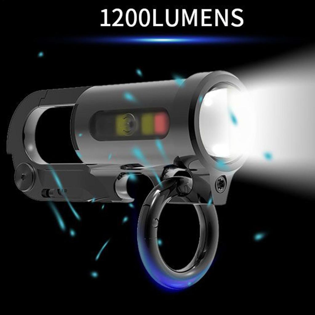 Keychain Light Tiny Keyring Torch With Opener And Cutter Function Mini Key Ring Torch For Camping For Night Walking Fishing