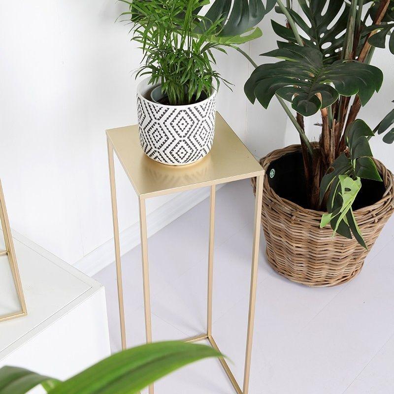 Nordic Minimalist Wrought Iron Balcony & Living Room Plant Stand