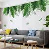 Nordic Green Leaf Plant Wall Sticker Self Adhesive Removable Home Decor for Bedroom Dormitory Wall Art