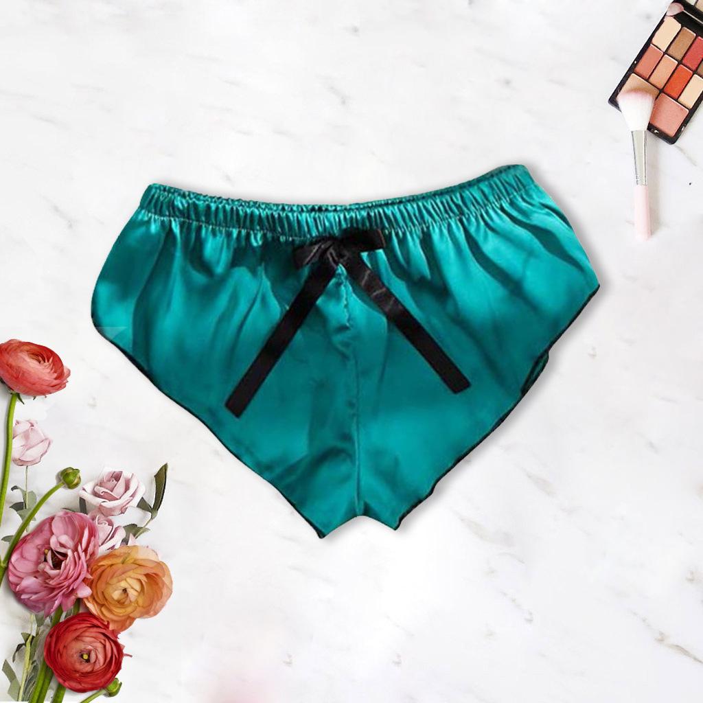 

New women s large size sexy loose imitation silk panties satin briefs XXXL