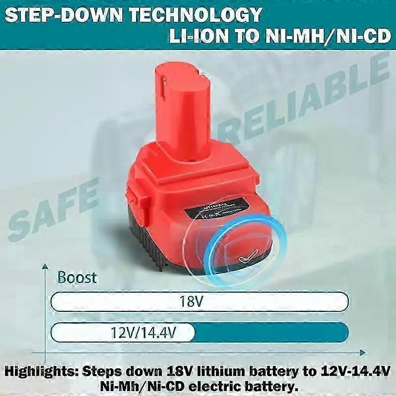 MT18PA14 Battery Adapter For Makita 18V Li-Ion Battery Convert To 12V/144V Ni-Mh 1200 1220 1201 Battery Cordless Tools