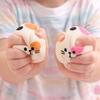 Jouet anti-stress - Chats kawaii mignons - Lot de 3 - PVA ultra-souple 8 cm - Couleurs assorties