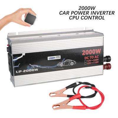 Socket With USB Car Accessories Vehicle-Mounted Household AC Converter Universal Metal DC 110V To 220V Portable 2000W Car Power Invertor