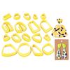 18x Frame Clay Cutters Clay Jewelry Cutters Practical Clay Earring Cutters DIY Earrings Accessories for Jewelry Making