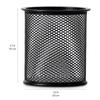 Container Desk Organizer Container Black Desktop Metal Pen Holders Mesh Pencil Cup Pen Case