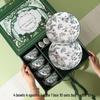 Little Moon Ya Green Rose Ceramic Dinnerware Set