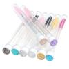 3pcs Eyelash Eyebrow Brush Mascara Wands Diamond Tube Crystal Handle Lash Applicator+
