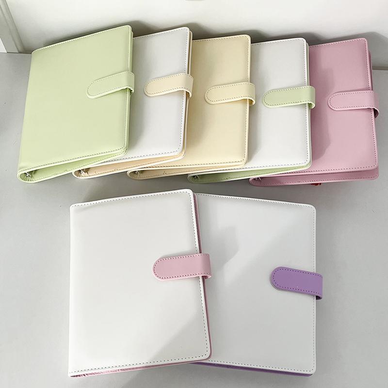 Pu Leather Photocards Holder Photo Album Cards Collect Book Idol Kpop Photo Card Storage Binder Cover Binding Machine Notebook