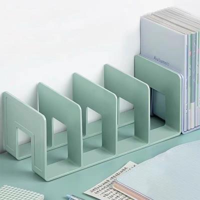 4 Grid Buchstützen Stehen Bücherregal Desktop Decor Lagerung Rack Buchstütze Buch Halter Schule Schreibwaren Büro Desktop Datei Veranstalter