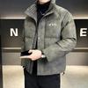 Грязный ветер мужской пуховик со стойкой воротником зима 2025 новый тренд универсальный красивый короткий холодный теплый пуховик