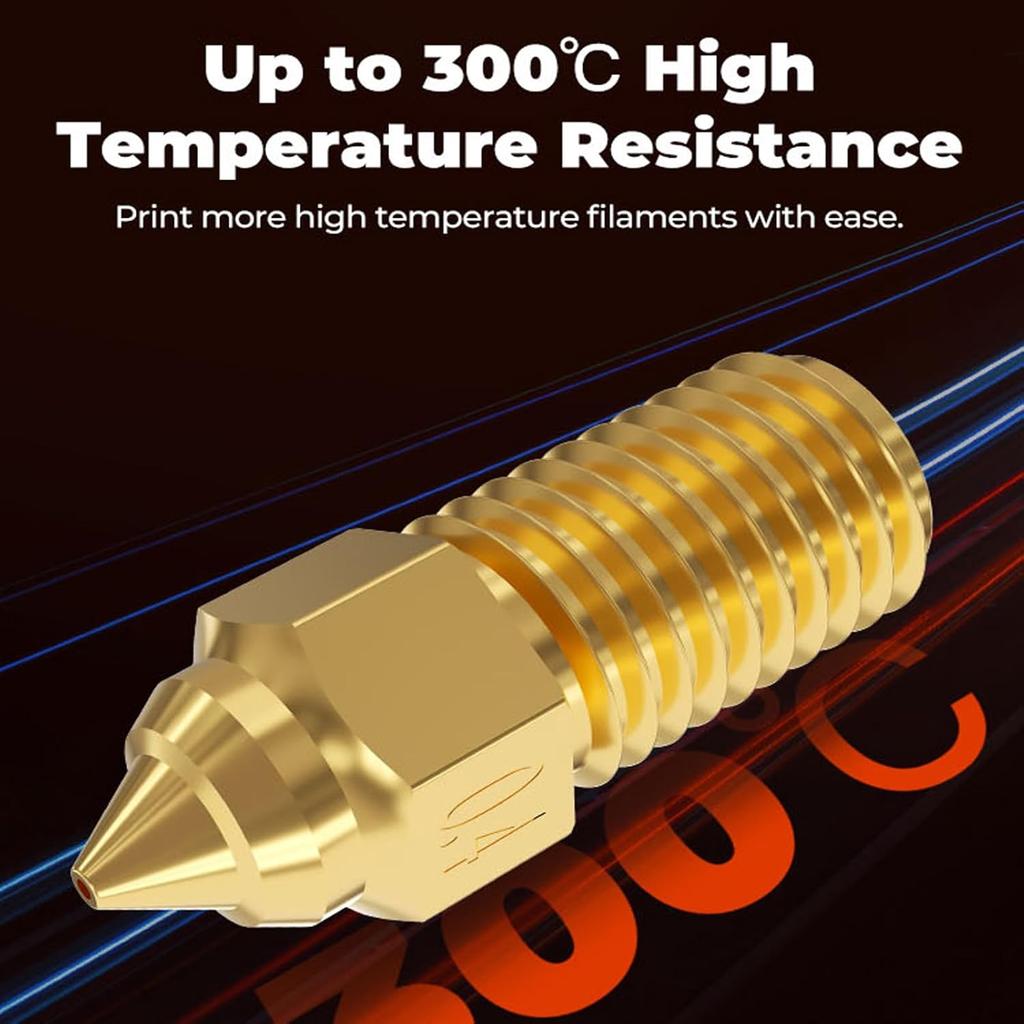 Creality Ender 3 V3 SE Nozzle Kit High-Temperature Resistance Extruder Nozzles with Silicone Cover for Ender 5 S1/Ender 7