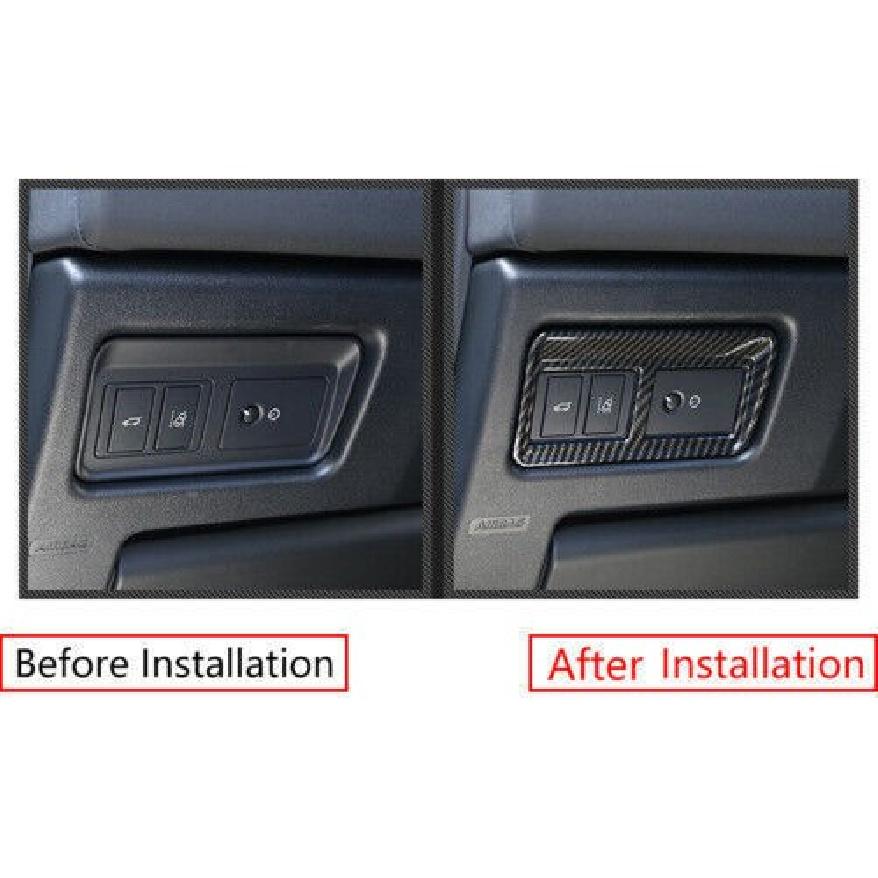 Carbon Fiber Back Door Tailgate Switch Frame 1PCS For Range Rover Sport 16~2022